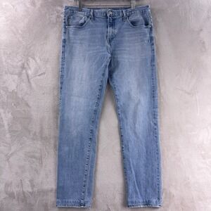 S.M.N Denim Jeans Mens Size 36x31 Blue Medium Wash Hunter Standard Slim Stretch